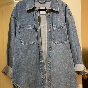 Abercrombie & Fitch Blue Denim Button Down Shirt